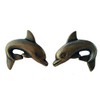 Nesha Design Components Unique Dolphin Style Brass Cabinet Knobs (Left