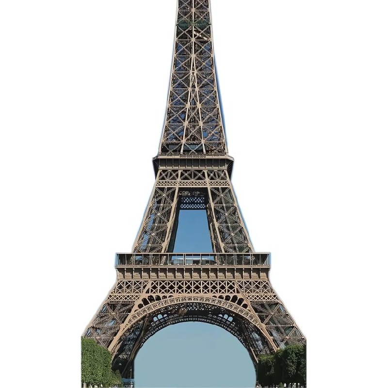 Paris, France Eiffel Tower Cardboard Cutout Life Size, 6 Feet
