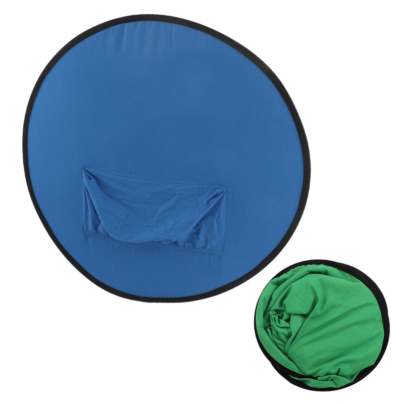 Blue Green 2 in 1 Background Screen Collapsible Portable Chromakey