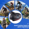 Oupados Comfortable Ergonomic Bicycle Saddle Gel Saddle Men's Women's Wide