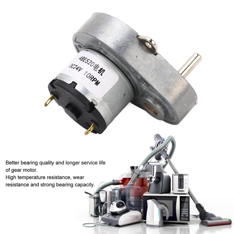 DC24V Gear Motor Aluminum Alloy Self Locking Speed Reduction Electric