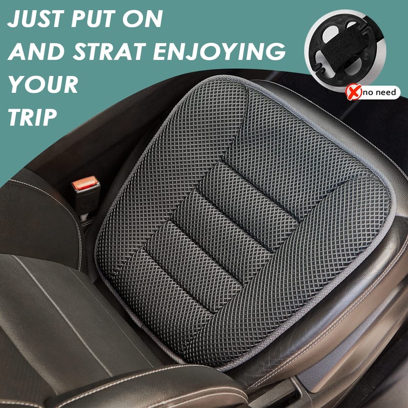AEROiVi Car Seat Cushion for Driving, Breathable 3D Air Mesh,