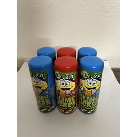 Toxic Brand Slime Lickers Candy 2.0 Sour Liquid Rolling 2oz (4 Blue Razz ,2 Strawberry) 6 Ct