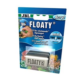 JBL Floaty mini, Floating glass cleaning magnet for aquariums with acrylic panes up to 4 mm thick