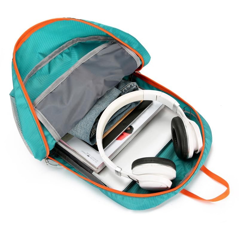 Mochila Plegable, Mochila Senderismo 40L, Ligera, Backpack con Multiples Compartimentos,