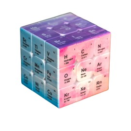 TenaLucy Magic Cube, Periodic Table Rubik's Cube, 3 x 3 Speed Cube, Magic Cube, Stickerless Speed Rubik's Cube, 3 x 3 Speed Cube Puzzle, Magic Cube, Easy Turning & Smooth Game, for Adults and Children