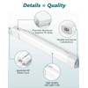 LED Tube Light Fixture with Plug, 1.4FT 1800LM 5000K Utility