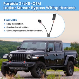 Farpida Z-LKR-OEM Locker Sensor Bypass Wiring Harness Z Locker Sensor Plug Connector Fit for Jeep Gladiator 2020-2023 for Jeep Wrangler 2018-2023 Z-LKR Locker Sensor