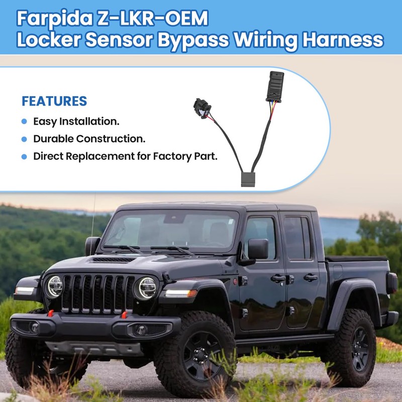 Farpida Z-LKR-OEM Locker Sensor Bypass Wiring Harness Z Locker Sensor