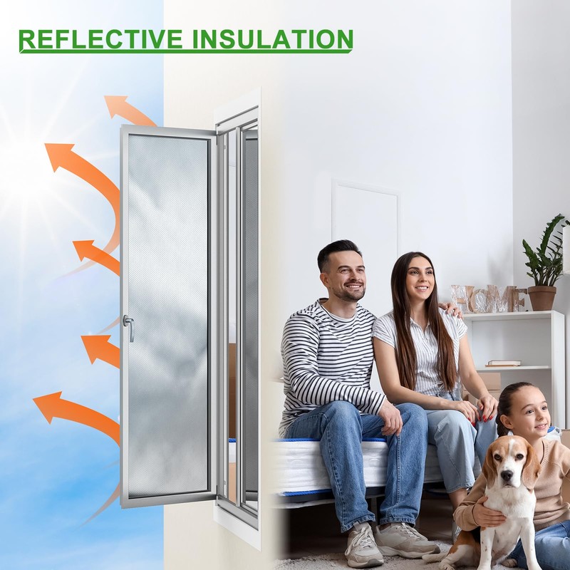 AGHITG Reflective Insulation Foam,48"x 10 Ft Window Insulation for Winter,Aluminum