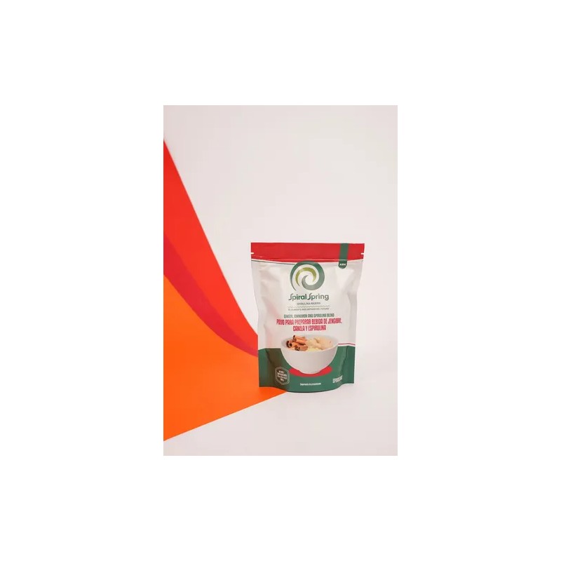 Alga Spirulina + Canela + Jengibre 2 Bolsas De 200grs