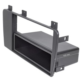 tomzz Audio 2456-010 Radio Faceplate Compatible with Volvo S60 P24 XC70 P2 V70 P26 Anthracite / Black