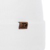 CapUniverse Men's Knitted Wind Hat with Envelope for Spring/Summer/Autumn/Winter, White