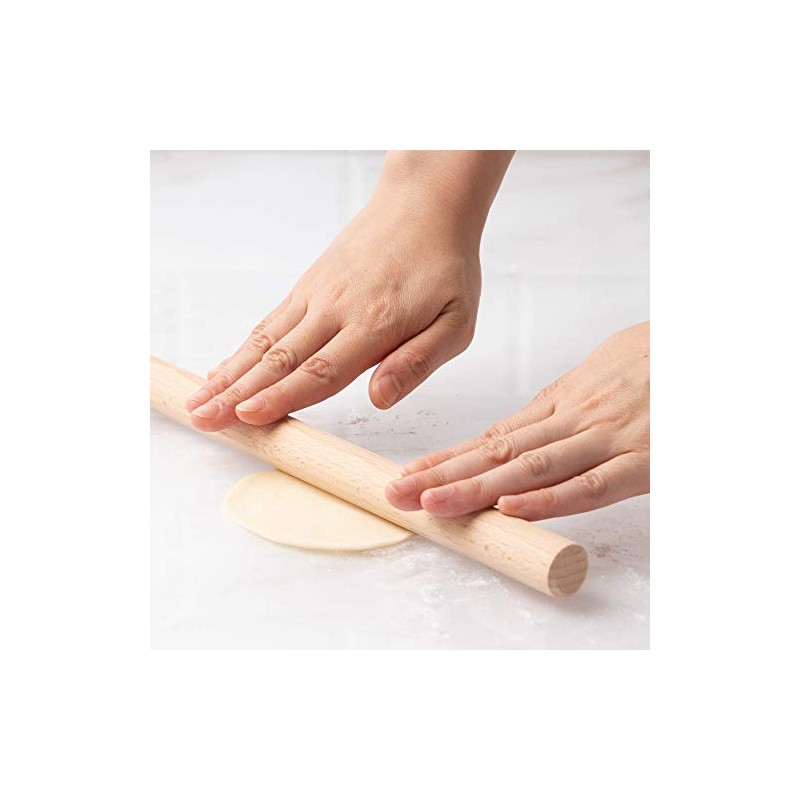 Endo Products Industrial Dumplings Rolling Pin (2) Wood, Made in