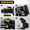 Nilight Pintle Hook Trailer Hitches Receiver Hook Combination 2” Hitch