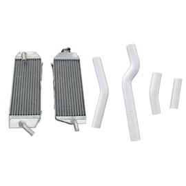 Alumimum Radiator + Silicone hose For 2000-2005 Yamaha YZ426F YZ450F WR426F WR450F 2001 2002 2003 (White)