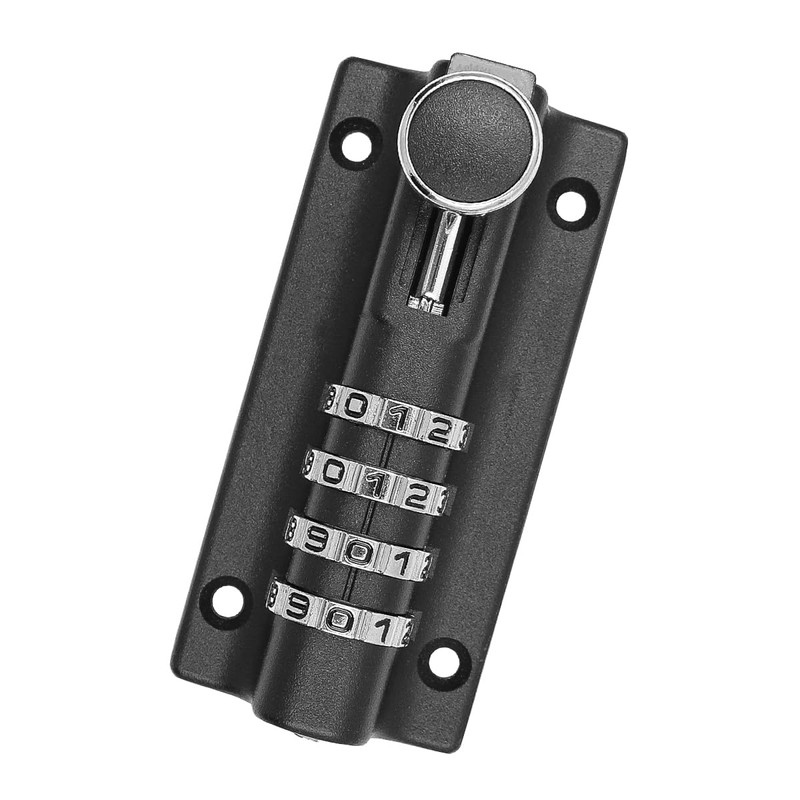 Alnicov Stainless Steel Combination Locking Bolt 4 Digit Sliding Lockable