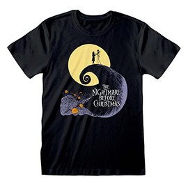Nightmare before Christmas The Men's T-Shirt Silhouette Black, black, m