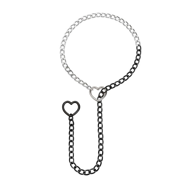 JJDreams Punk Chain Choker O Ring Pendant Necklace Slip Chain