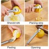 1 Piece Stainless Steel Lemon Peeler Zester Grater Lime Orange
