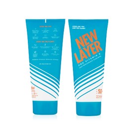 NEW LAYER Sun Cream SPF 50+ Pro Vitamin D Free from Microplastics Reef-Friendly Free from Octocrylenes Waterproof Climate Neutral (200 ml) (LSF50+)