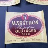 Marathon Old Lager 3- Marathon Superfine Old Lager Beer Labels