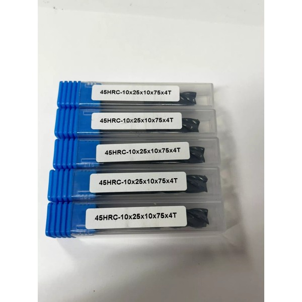 XCNCSTORE 10mm TUNGSTEN CARBIDE END MILL 4 FLUTES UNIV APPLICATION