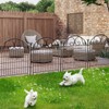 Getlay Tall Garden Animal Barrier Fence with Gate, 36 in(H)×18