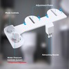 Hibbent Bidet Attachment for Toilet, Hot and Cold Water Spray