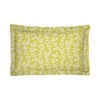 Oxford Pillowcases 2 Pack Pattern of Leaves Yellow Cotton Pillow