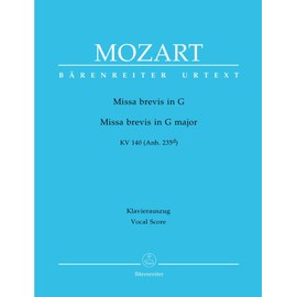 BARENREITER MOZART W.A. - MISSA BREVIS IN G MAJOR KV 140 (ANH. 235D) - VOCAL SCORE Classical sheets Choral and vocal ensembles