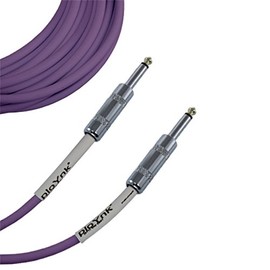 ploYnk 1/4 to 1/4 Mono TS Instrument Straight Patch Cable 5 FT Foot Long Purple