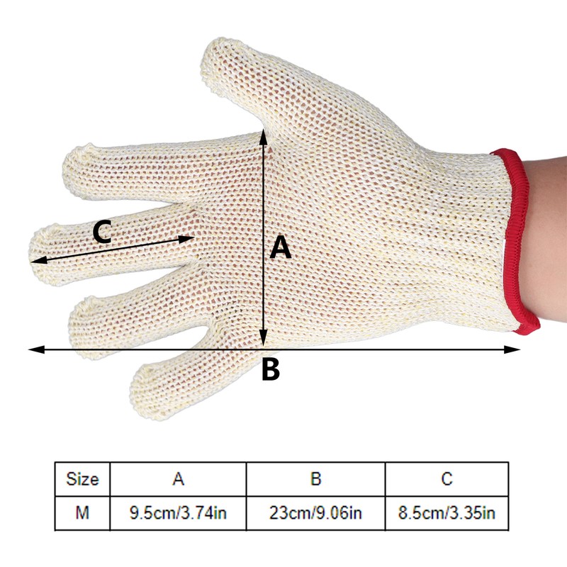 A8 Cut Resistant Gloves HPPE Fiber Food Grade Kitchen Hand
