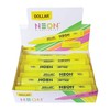 DOLLAR Neon HL5 Highlighter Pens, YELLOW, Pack of 12, Chisel