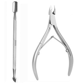 Cuticle Pusher Cuticle cutter Remover cuticle trimmer nipper Nail Clipper Sets Nail Care Kit Professional Stainless Steel Manicure Pedicure Tools