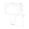 C.C. RIDER Motorcycle Driver Backrest Adjustable Rider Backrest Fit for