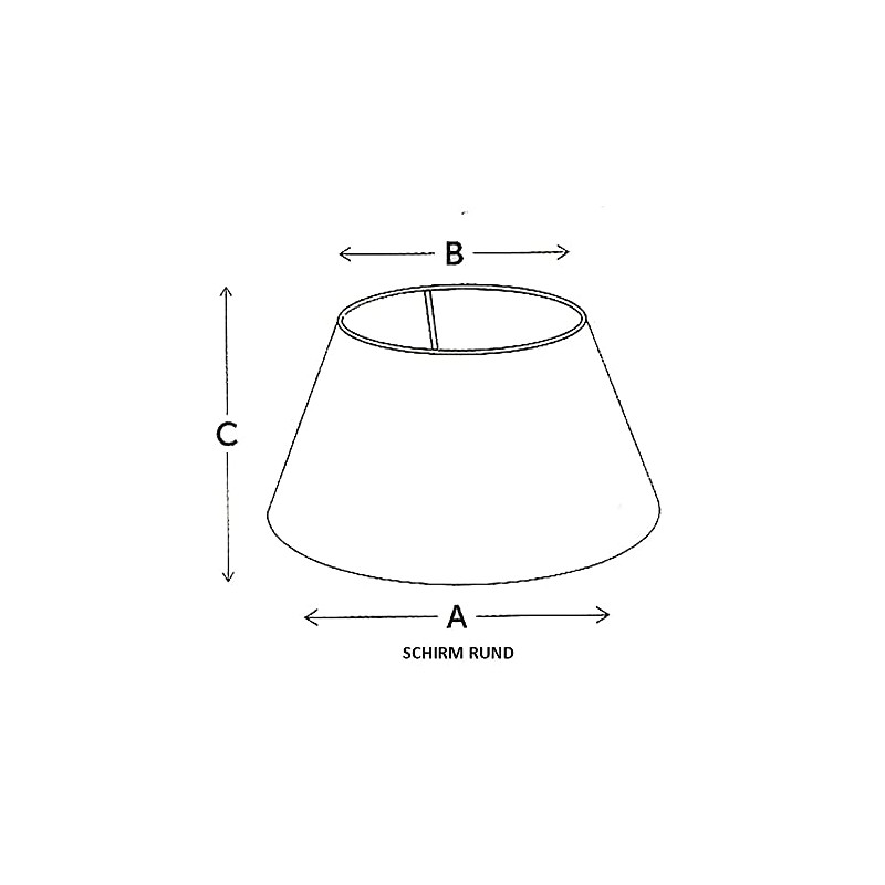 TL 20-15-13 Lampshade for Table Lamp Round Linen Cotton Cream