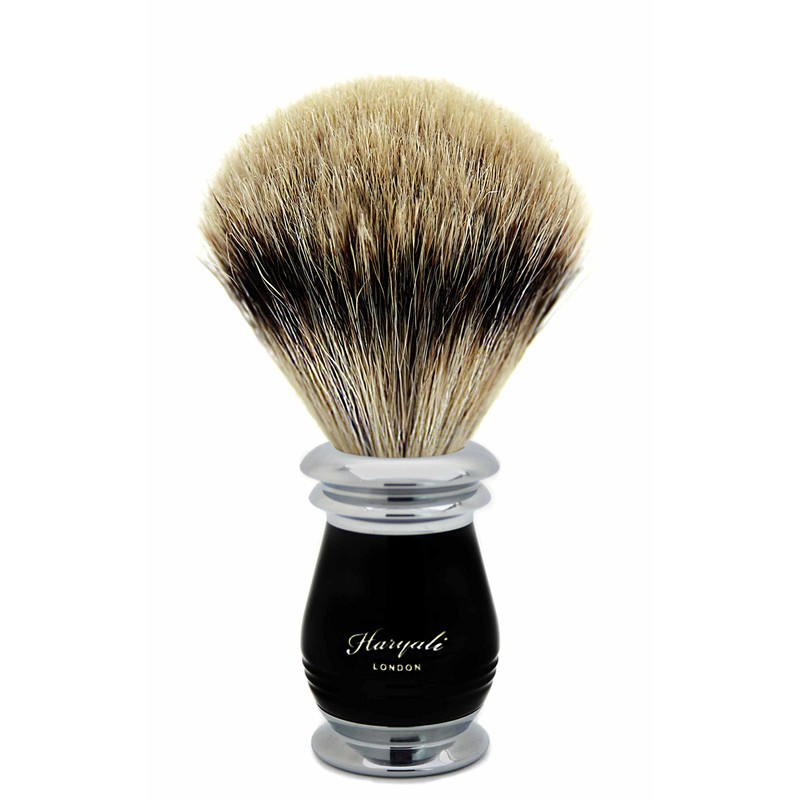 100% Pure Badger Hair Shaving Brush with Black and Metal