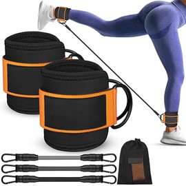 Ligas De Resistencia para Tobillos - con Niveles De Resistencia Ajustables Equipamiento De Entrenamiento para Glúteos Y Piernas para Fitness Y Entrena