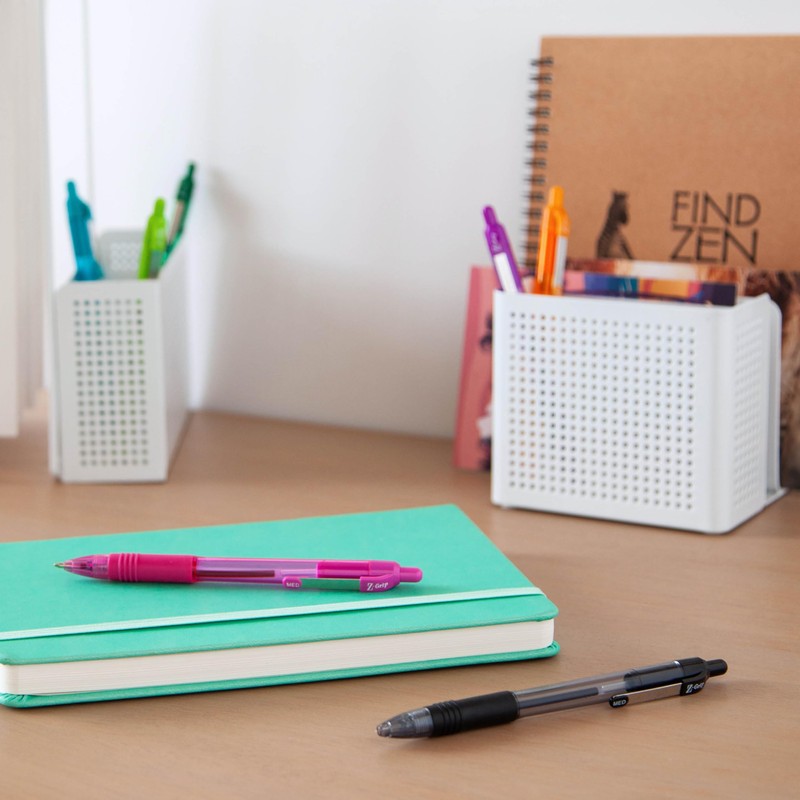 Zebra Pen Z-Grip Retractable Ballpoint Pen, Smooth-Flowing Assorted Fashion Colors,