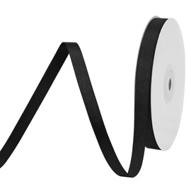 BVIEAKD Black Satin Ribbon 3/8 inch x 50 Yards Double Faced Solid Color Ribbon for Crafts Weddings Bow Making & More