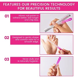Dr. Dana Precision Glass Nail File with Protective Case