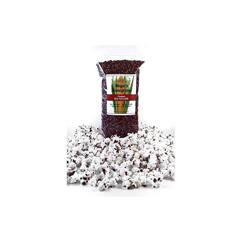 Meyer's Homegrown Premium Red Popcorn, 2lb Bag, no GMO/Peanuts/Tree Nuts/Gluten,