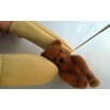 Leather Finger protectors - Needle Felting