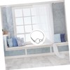 ULTECHNOVO Curtain Tiebacks Simple Design for White Curtains No Drill