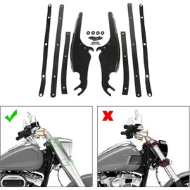 TCMT Windscreen Windshield Mount Bracket Kits Fits For Harley Softail Slim Deluxe Fat Boy Heritage Softail Classic FLS FLSS FLST FLSTC FLSTF FLSTFB FLSTFBS 2000-2017