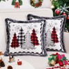FRAMICS Christmas Pillow Covers, Snowflake Christmas Tree Throw Pillow Covers