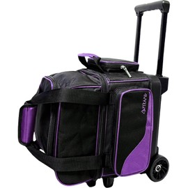 Pyramid Path Pro Deluxe Single Roller Bowling Bag (Black/Purple)