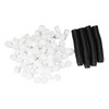 100PCS Net Cups with 100PCS Sponges Plastic Breathable Bottomless Garden