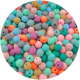 Mulutoo 200Pcs 6MM Round Polymer Clay Beads Spacer Beads Heishi Vinyl Beads for Jewelry Necklace Earring Making(59-Mixed 2)